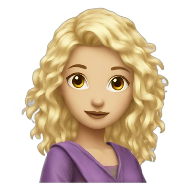 Blonde fae sticker