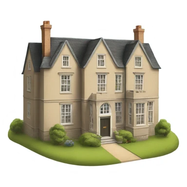 An english countryside mansion sticker