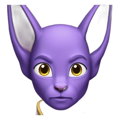 beerus skeptical sticker