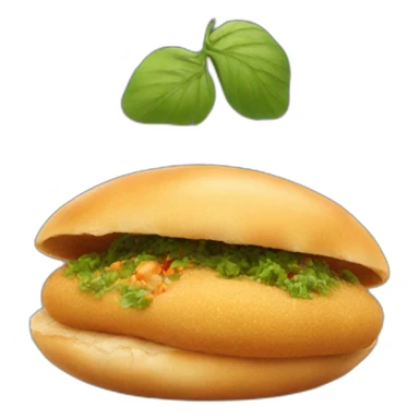 vada pav indian dish sticker