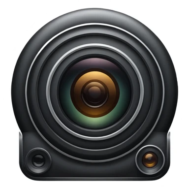 create a black hail camera aperture emoji sticker