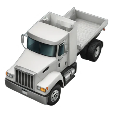 big truck seen from top sticker