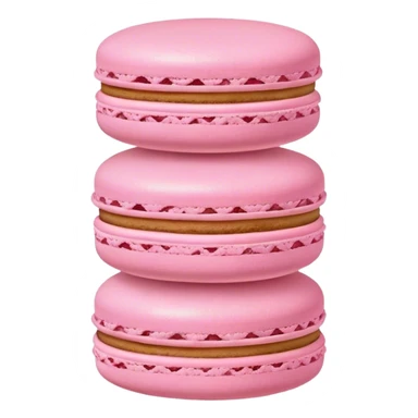 Pink macaroons sticker