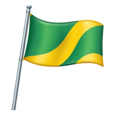 Create a green and yellow flag sticker