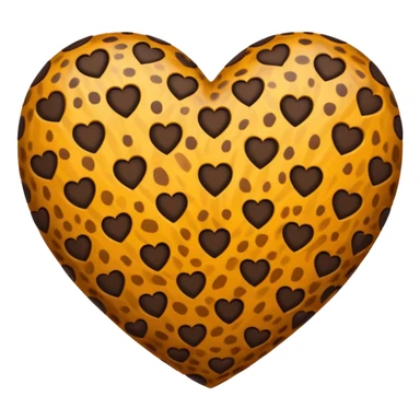 cuore leopardato sticker