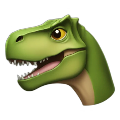 T-Rex with Batman mask wink sticker