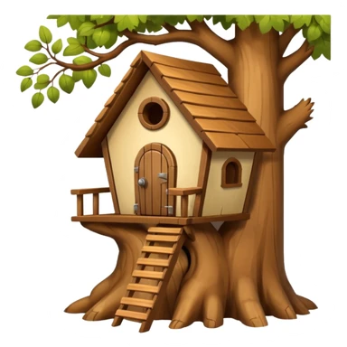 squirrel house on the tree sticker