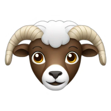 ram with brown hair and glass sticker