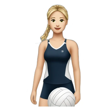 jennifer lawrence playing volleyball sticker