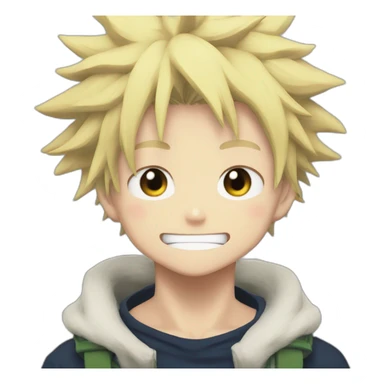 Bakugo my hero academia no smile sticker