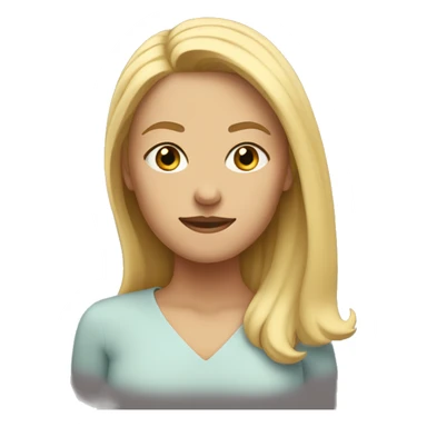 Name Gill under  blonde woman sticker