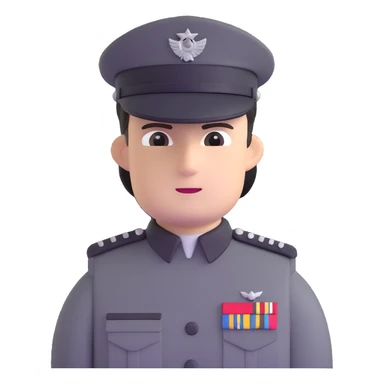 Imperial officer with rank insignia and olive-gray uniform from Star Wars sticker