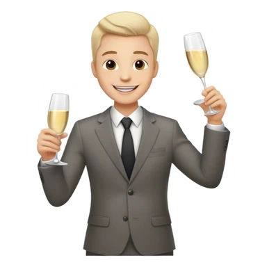 Doddle of a sales leader making revenue and achieving quoto for sales teams  sticker