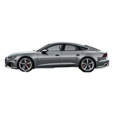 2020 Audi A7 Daytona Grey side view sticker