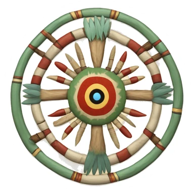 Native American medicine wheel  sticker