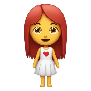 Chica con pestañas largas y un corazón  sticker