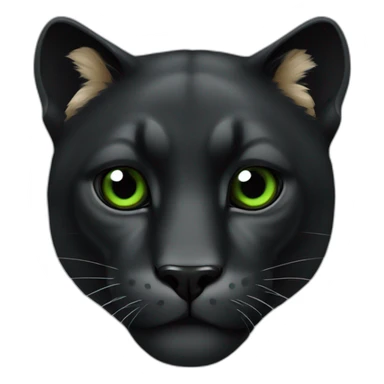 Animal pantera negra con ojos verdes sticker