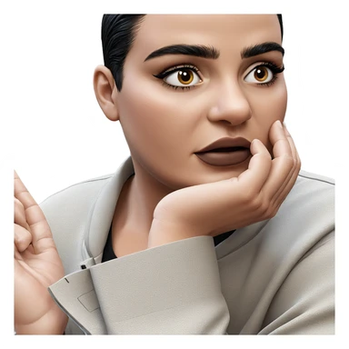 boy with short black hair sticker