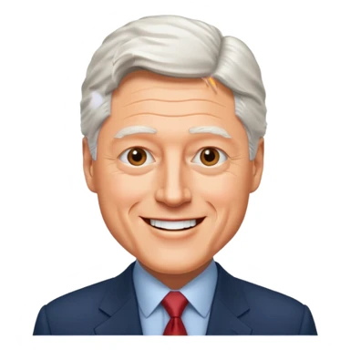 Bill Clinton president sticker