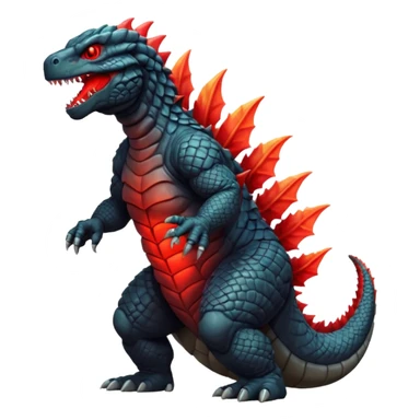 Godzilla with red atomic breath  sticker