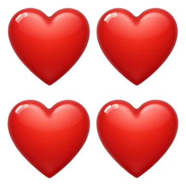 red heart, simple, iconic, suitable for emoji use sticker