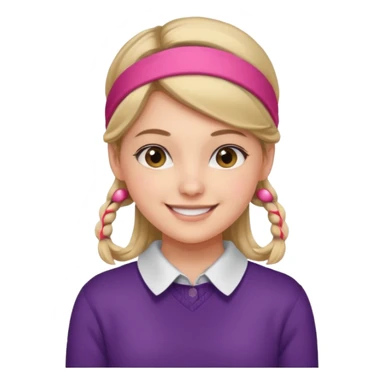 Preppy girl sticker