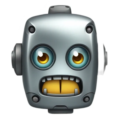 robot cursing sticker