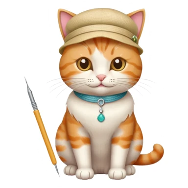 Кот швея sticker