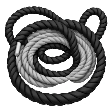 Black rope sticker
