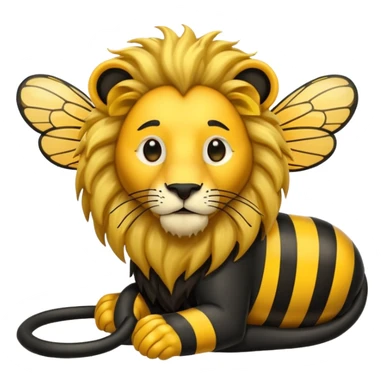 hose and bee and  lion sticker