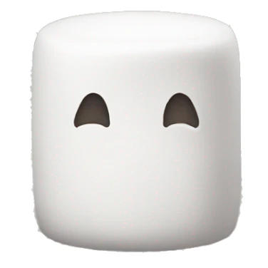 marshmellow with no face sticker