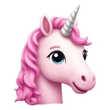 Pink unicorn cute sticker