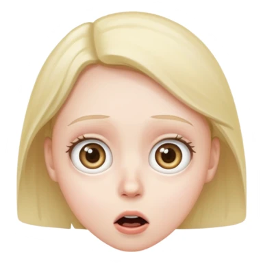 surprised face sticker