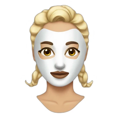 face mask beauty sticker