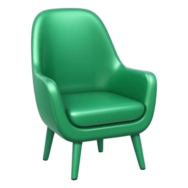 Silla de plástico verde sticker