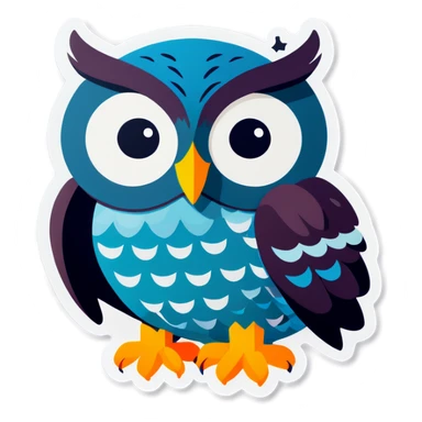 Owl sticker