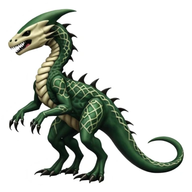  Venom-Marowak-Salandit-Xenomorph-hybrid-fantasy-creature (full body) with patterns sticker