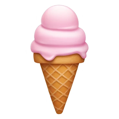 Pastel pink ice cream  sticker