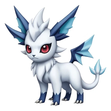 Edgy Cool Kawaii Absol-Silvally-Vaporeon-Absol-Pokémon Full Body sticker