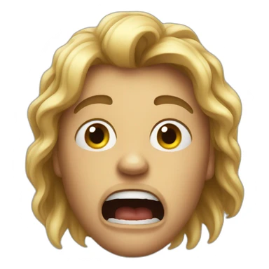 realistic emoji scared sticker