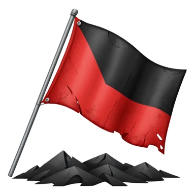 Anarchy red and black sticker