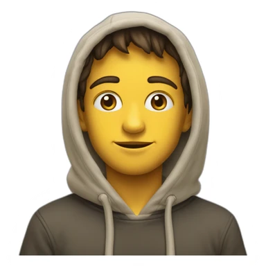 Garçon pull capuche sticker