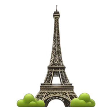 Tour Eiffel sur tour de Pise sticker