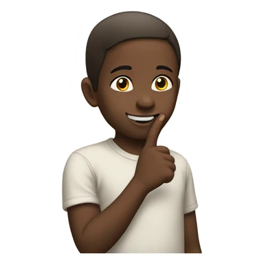 Thumb sucking sticker