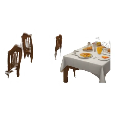 dining hall inside a castle sticker