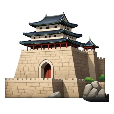 South Korea suwon Hwaseong Fortress Palace castle sticker