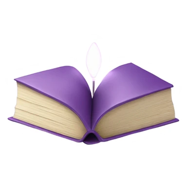 cozy book light purple sticker