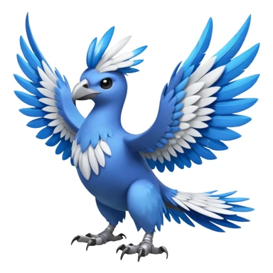 Broad-Winged Lofty Feathery High-Altitude Pokémon-Fakémon-Digimon-Creature, (full body) sticker