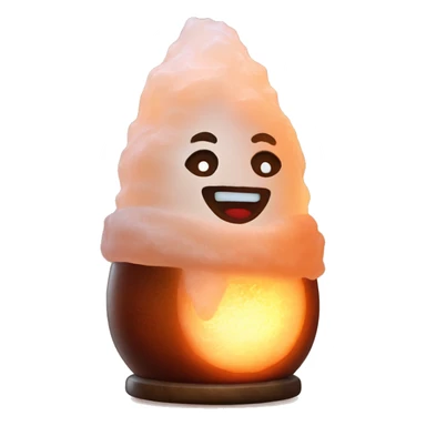 Himalaya’s salt lamp with warm light cozy  sticker