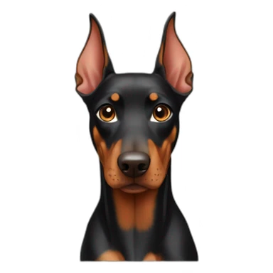 Doberman pinscher sticker